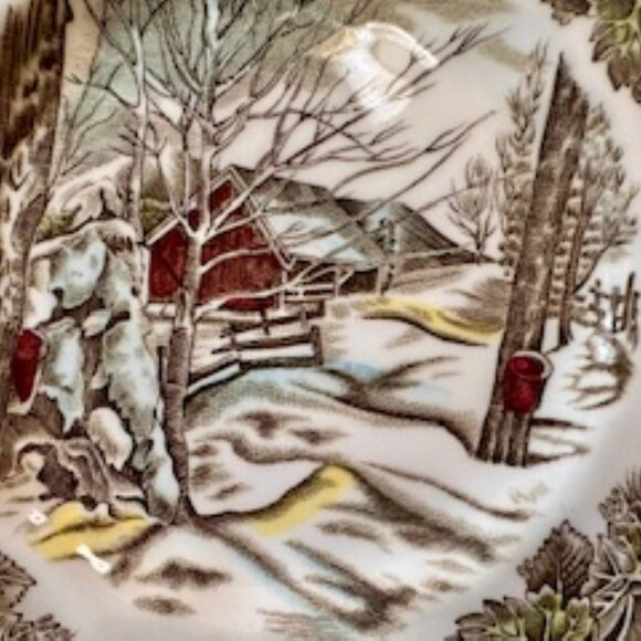 Vintage Johnson Brothers Friendly Village Side Plate Sugar‎ Maples Scene - Picture 4 of 4